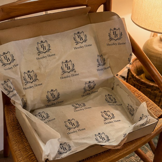 Wrapping paper with logo — customer photo