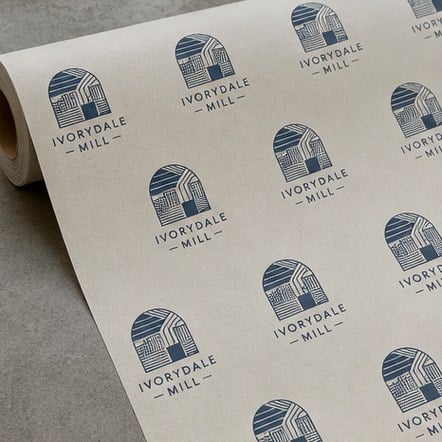 Wrapping paper with logo printing